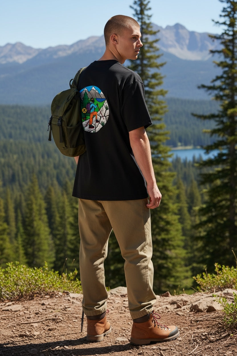 Youth climbing tee