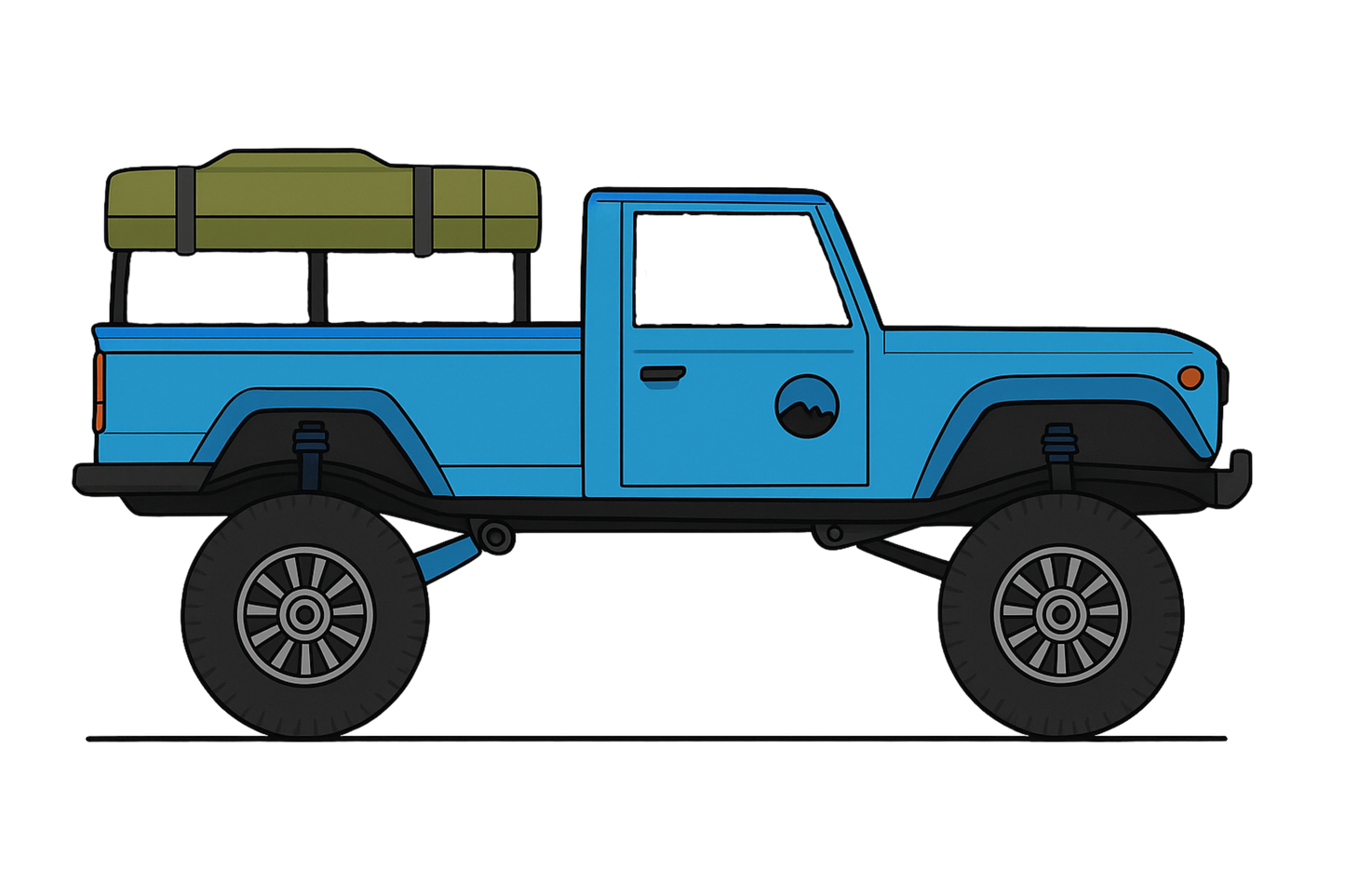Blue truck